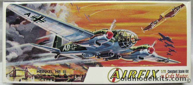 Airfix 1/72 Heinkel He-111 H-20 Craftmaster Issue, 1408-100 plastic model kit